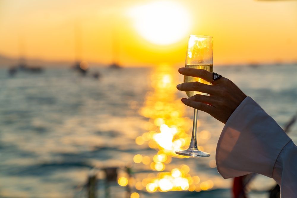 Sunset on board a Luxury Private Boat